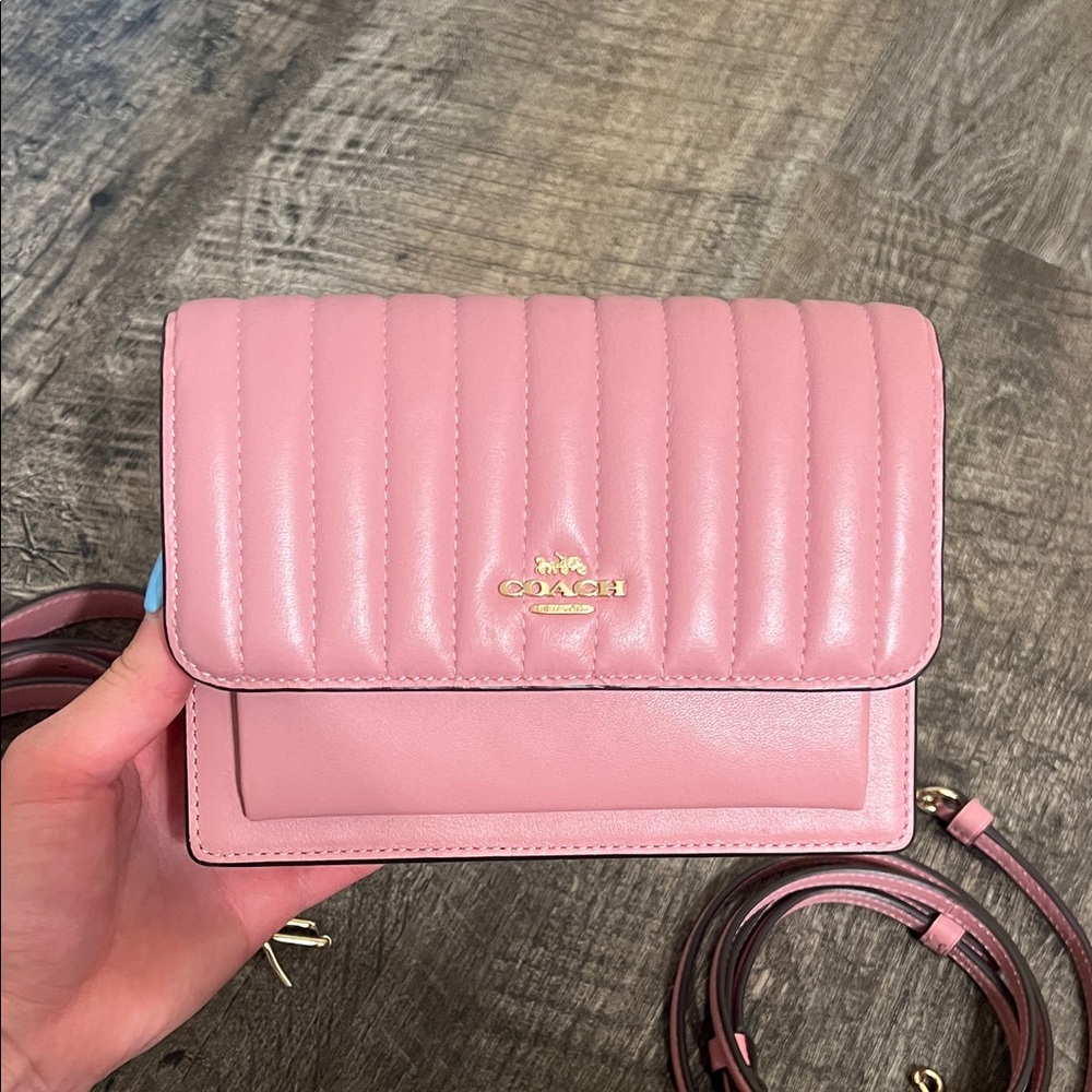 Coach Pink Quilted Wallet